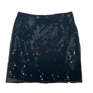 Elie Tahari | Black Sequined Skirt